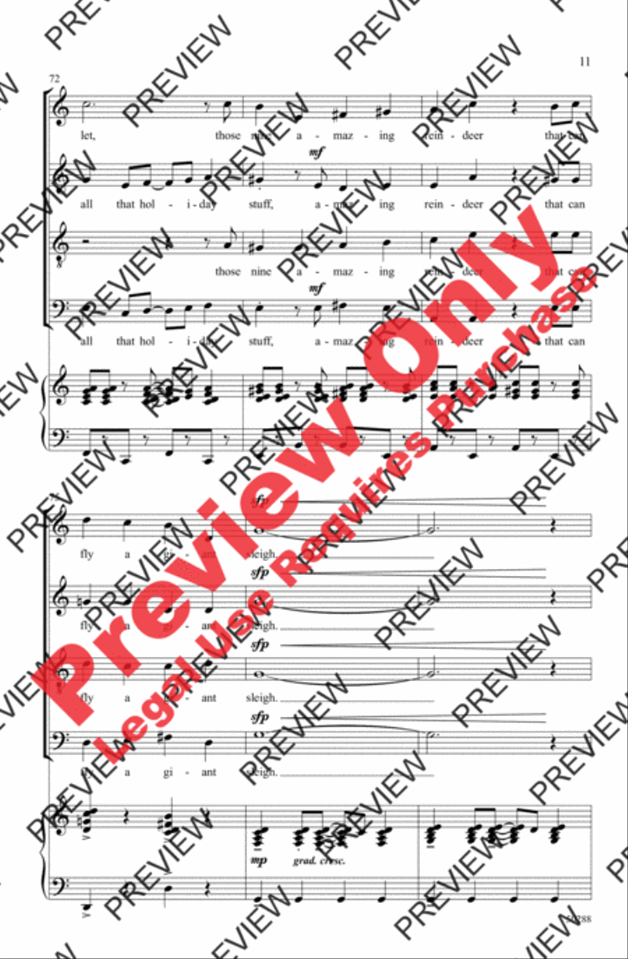 All That Holiday Stuff! All That Holiday Stuff! 4-Part scores gallery preview page 11