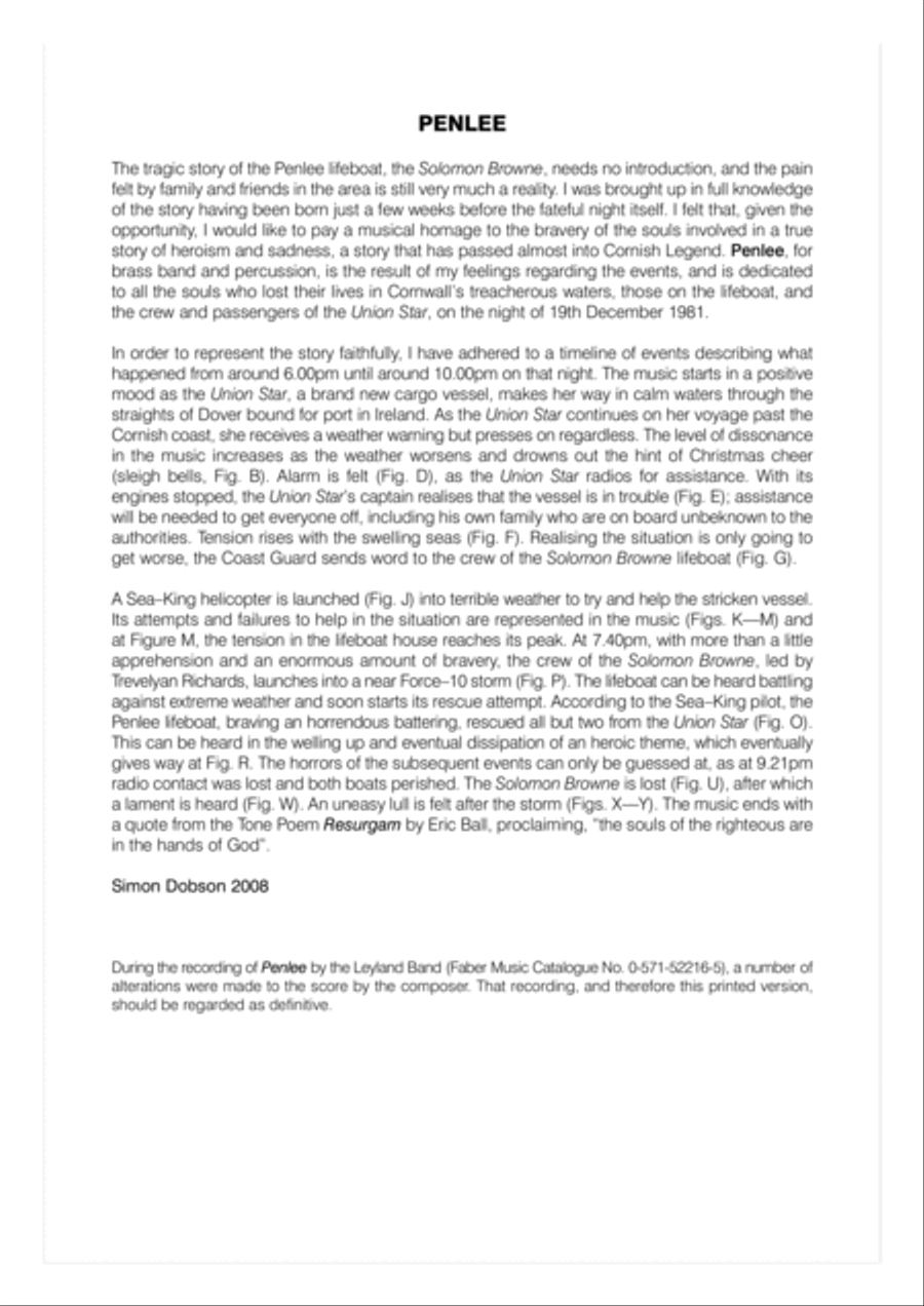 Penlee Penlee Concert Band scores gallery preview page 2