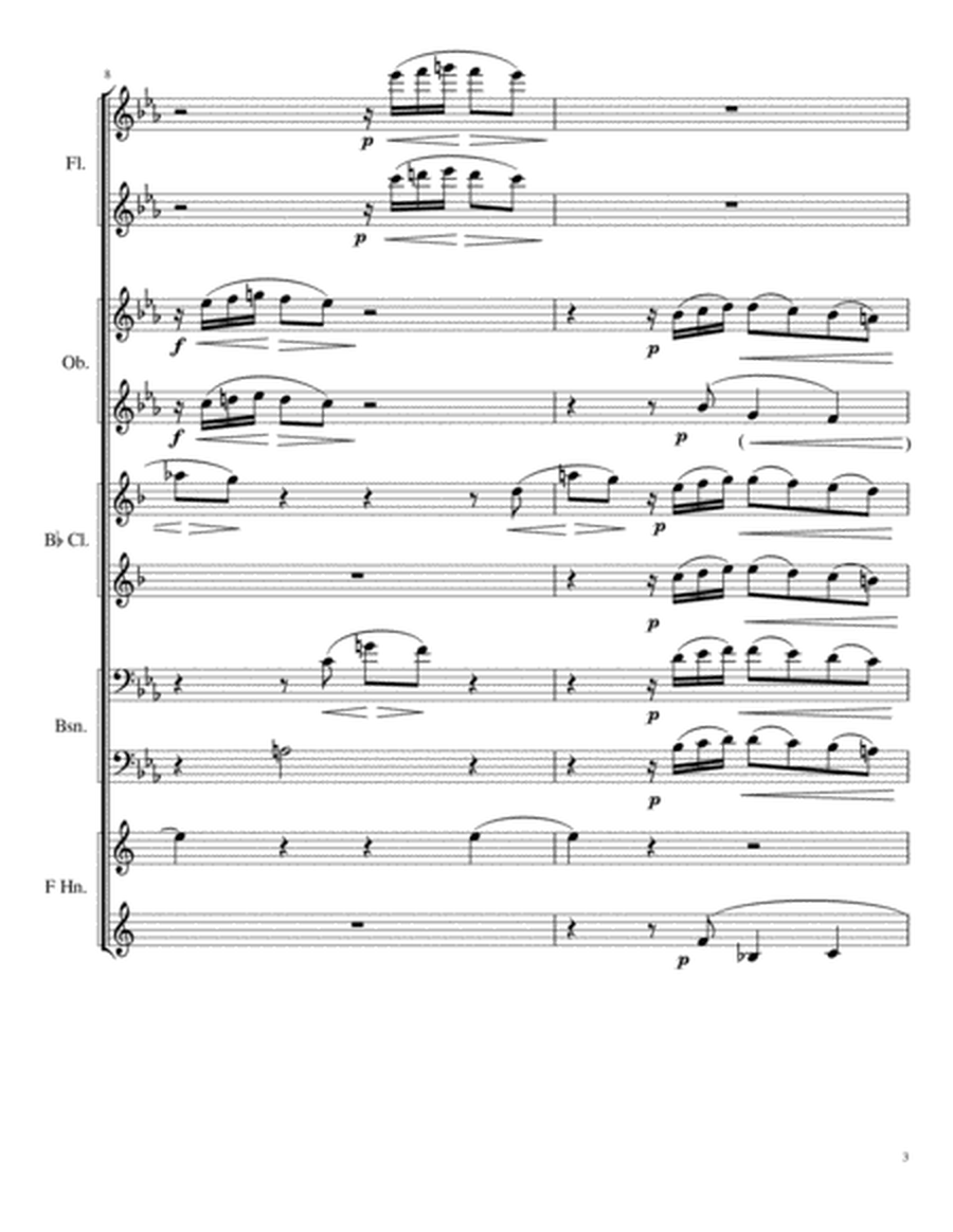 ANDANTE for 2 flutes, 2 oboes, 2 Bb clarinets, 2 bassoons, and 2 horns image number null