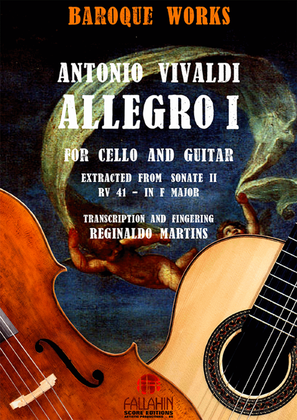 Book cover for ALLEGRO I - SONATE II (IN F MAJOR - RV 41) - ANTONIO VIVALDI - FOR CELLO AND GUITAR