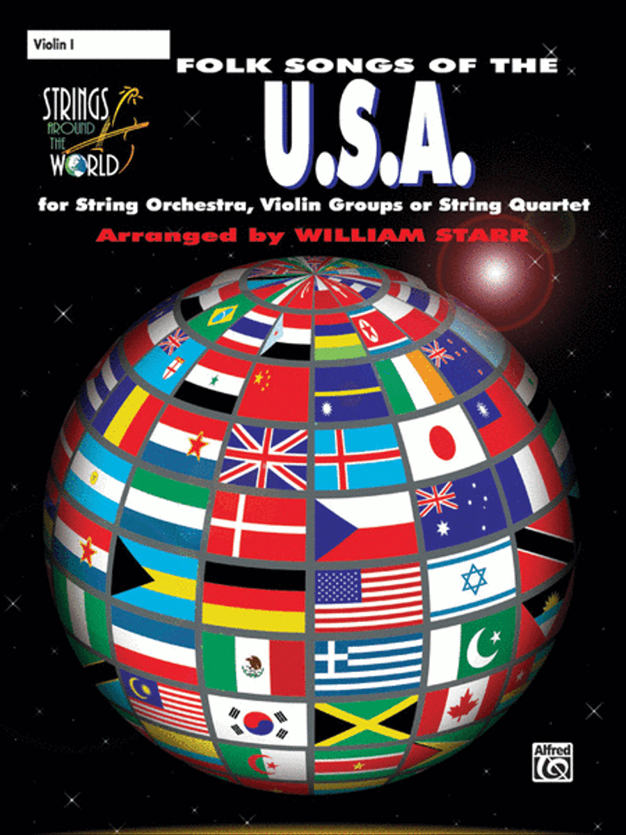 Strings Around the World -- Folk Songs of the U.S.A. String Orchestra scores gallery preview page 1