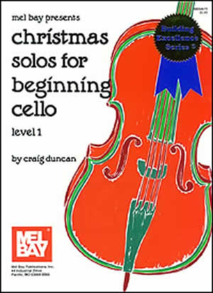 Book cover for Christmas Solos for Beginning Cello - Level 1