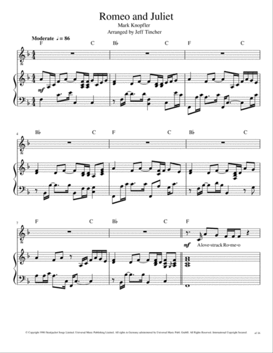 Romeo And Juliet Voice scores gallery preview page 2