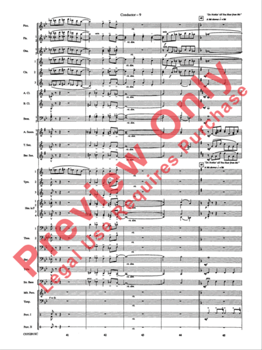 Duke Ellington! Concert Band scores gallery preview page 12