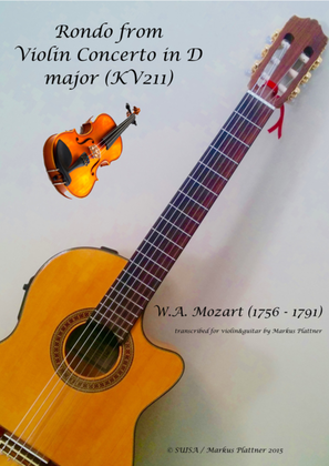 Book cover for Mozart Rondo for Violin and Guitar