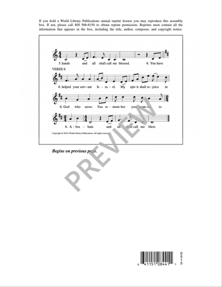 Magnificat 4-Part scores gallery preview page 13