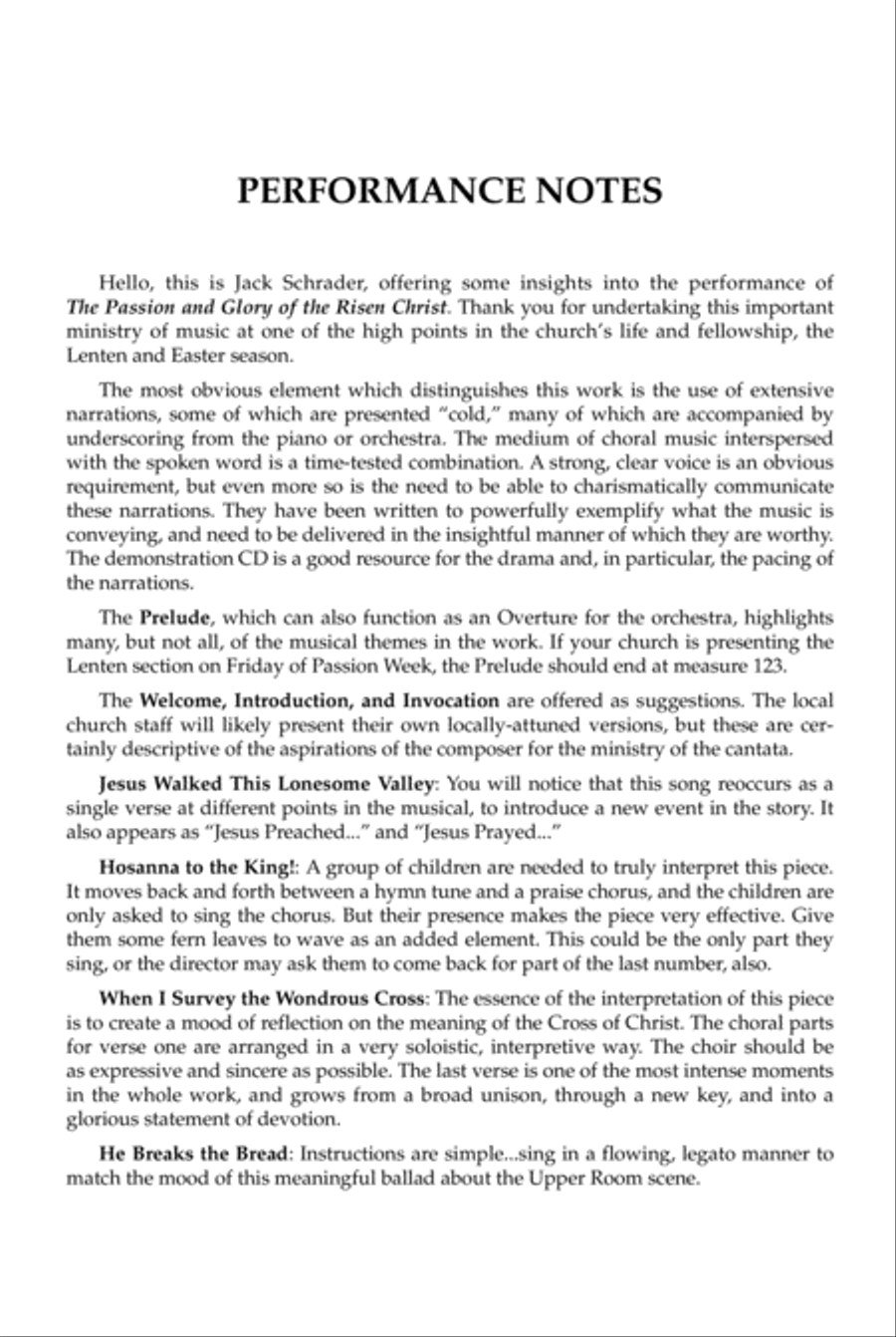 The Passion and Glory of the Risen Christ 4-Part scores gallery preview page 3