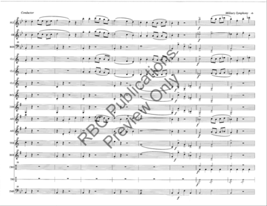 Military Symphony 2Nd Movement Woodwind Choir Octavo scores gallery preview page 7