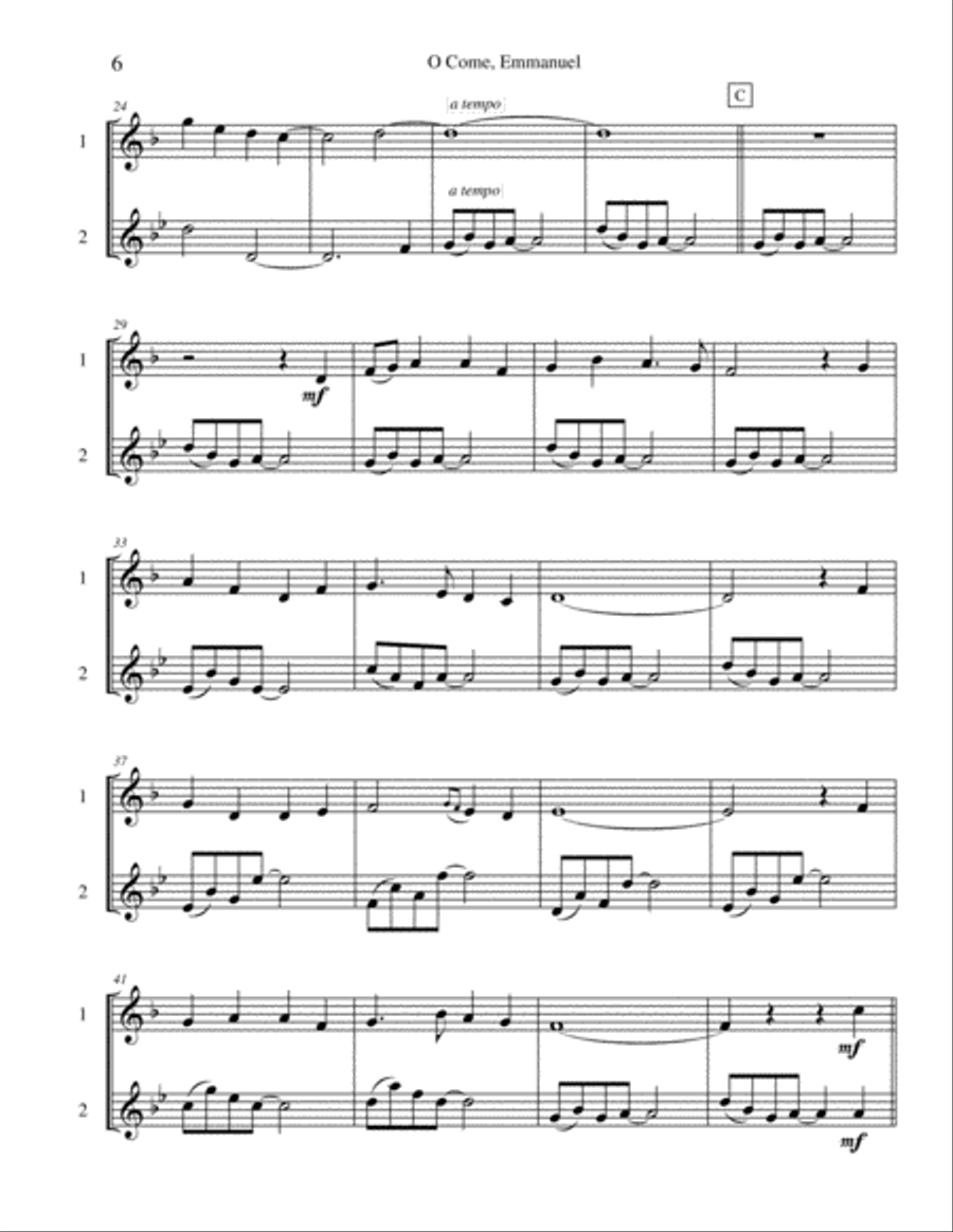 Seven Christmas Duets, Vol. 5 Small Ensemble scores gallery preview page 6