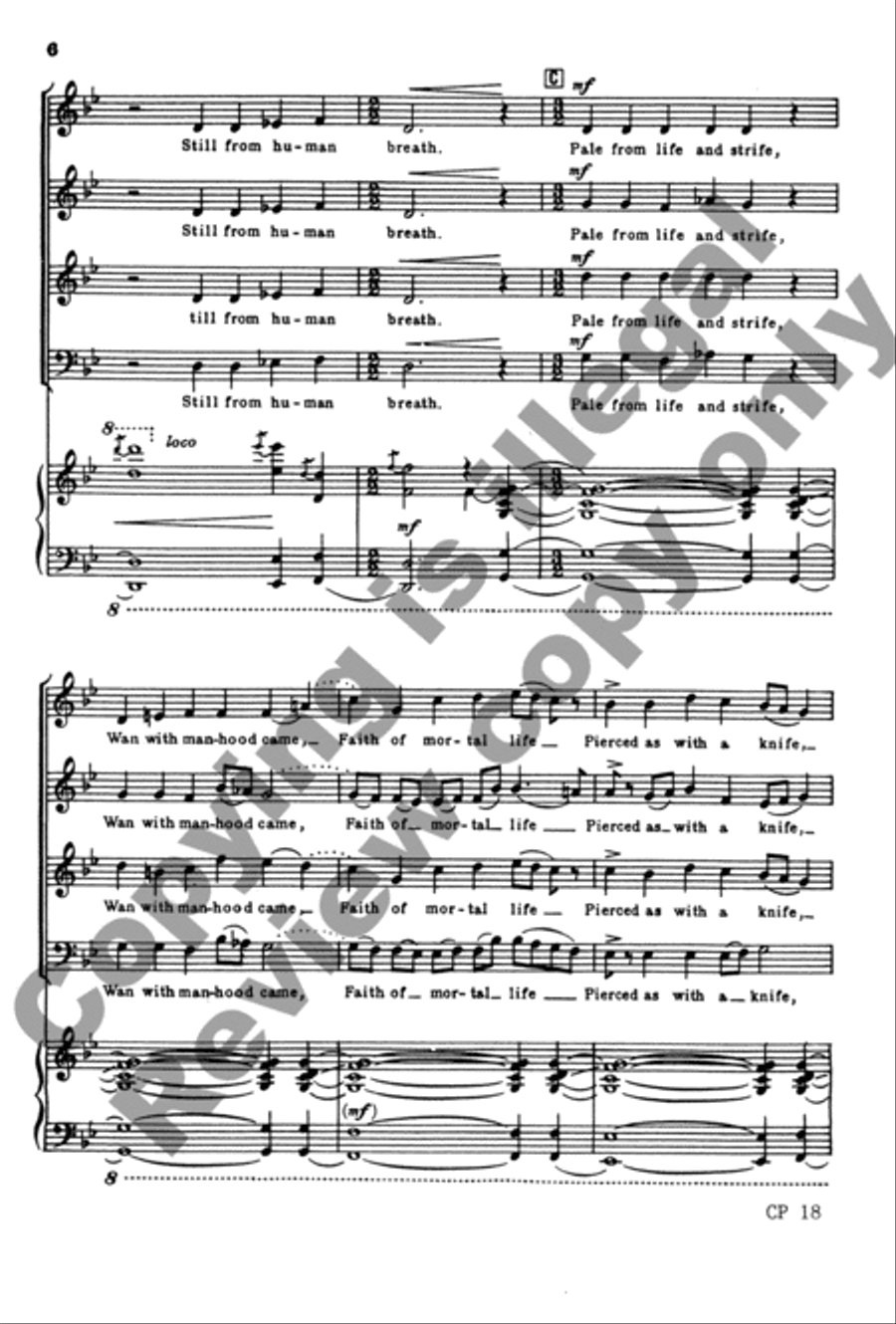 Dirge for the Savior Dirge for the Savior 4-Part scores gallery preview page 18