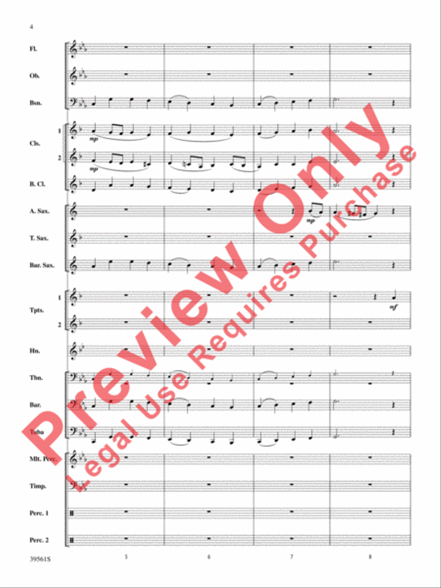 Tidings of Comfort and Joy! Concert Band scores gallery preview page 4