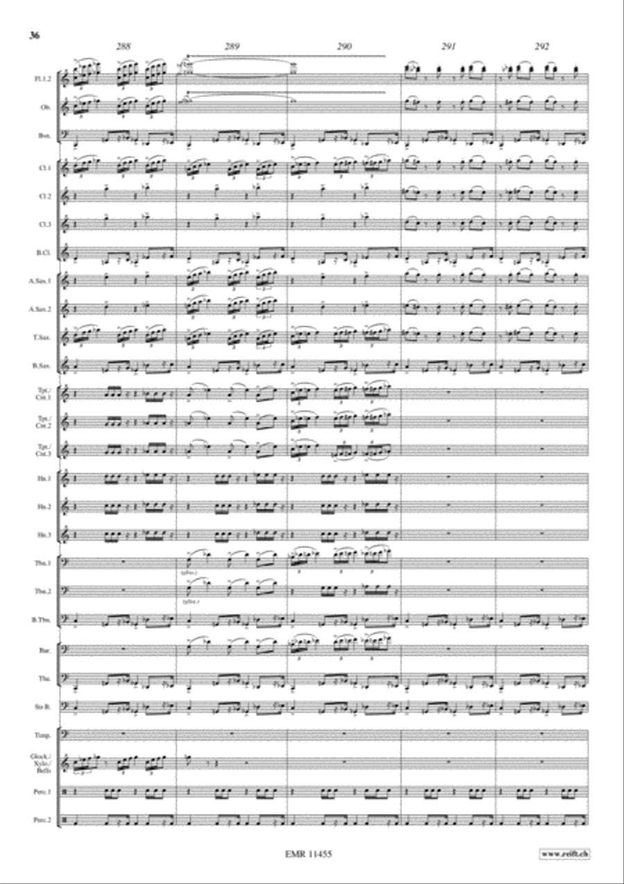 Ben Hur Suite Concert Band scores gallery preview page 37