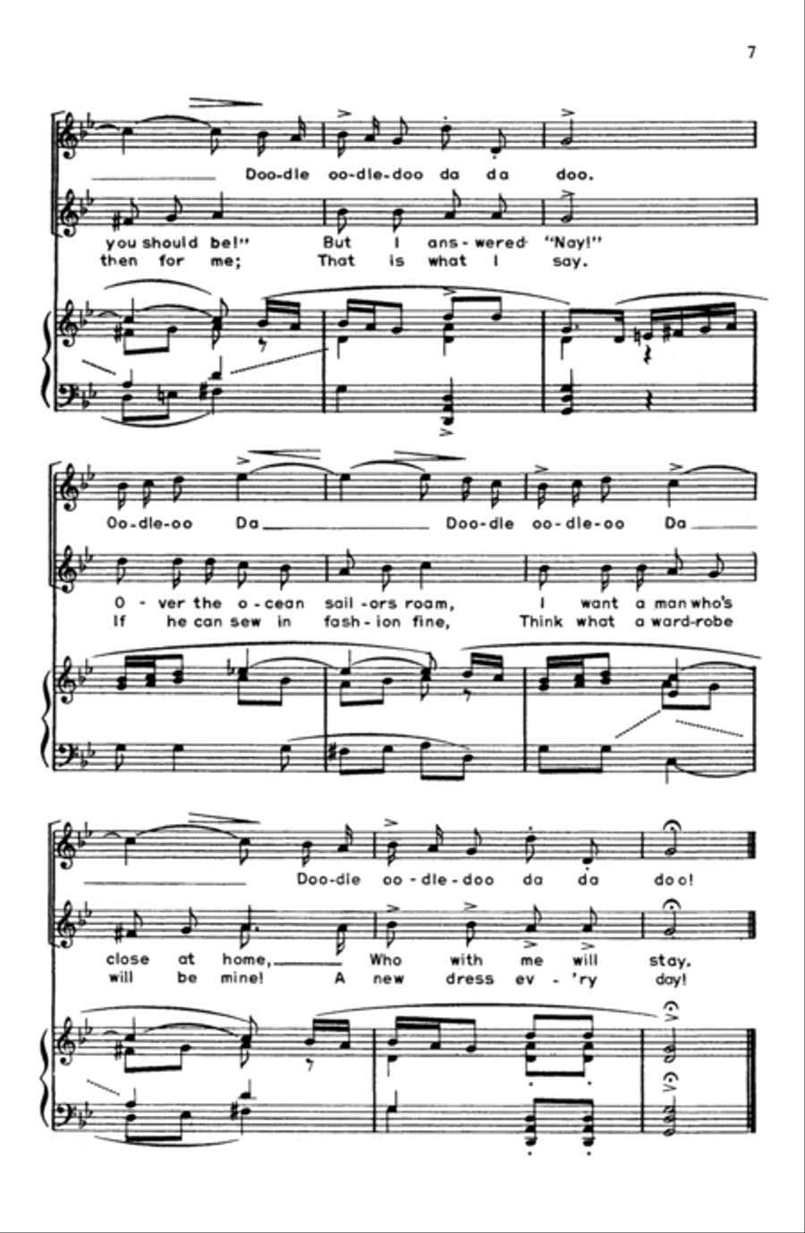 The K. K. Davis Junior Choir Book of International Folksongs SA scores gallery preview page 6