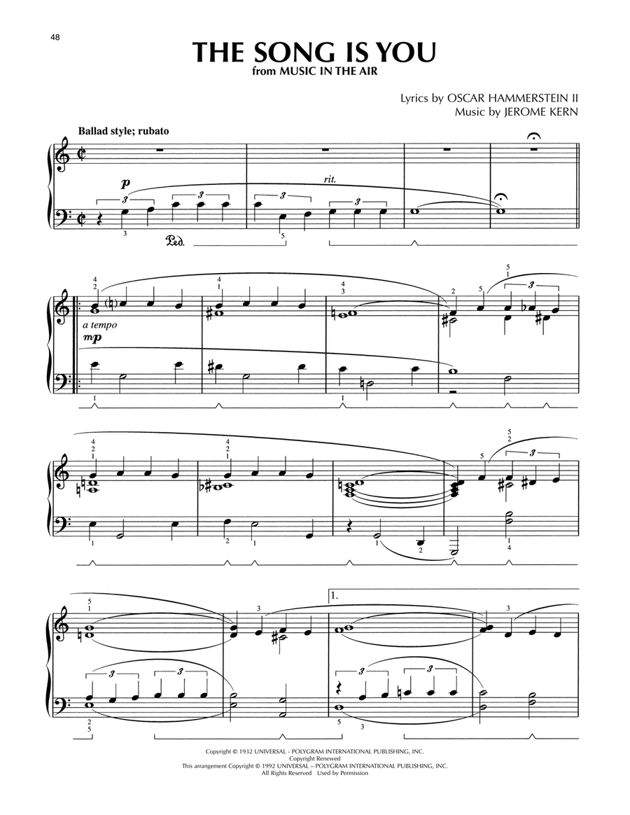 The Song Is You (arr. Lee Evans) Piano Solo scores gallery preview page 1