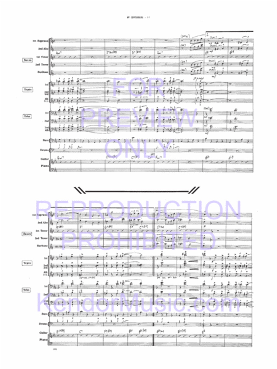 My Centennial My Centennial Jazz Ensemble scores gallery preview page 12