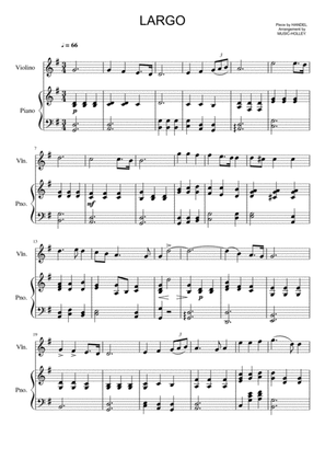 Handel - Largo (for violin and piano)