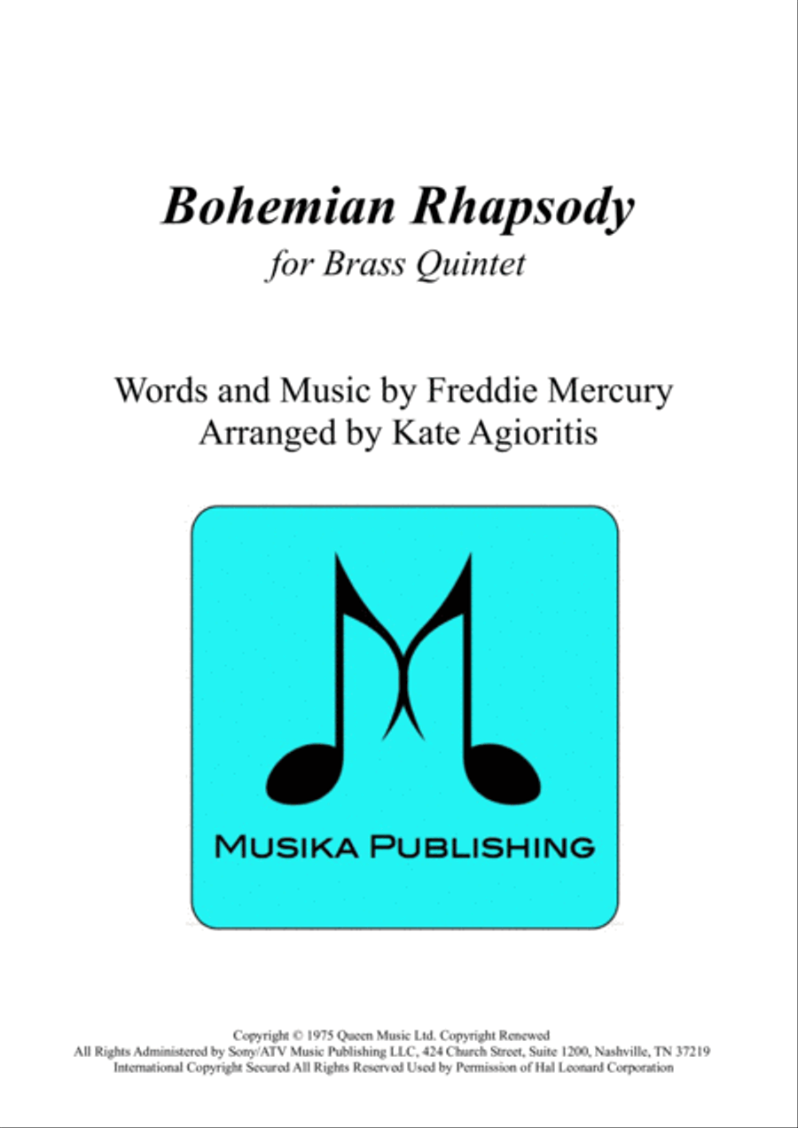 Bohemian Rhapsody Brass Quintet scores gallery preview page 1