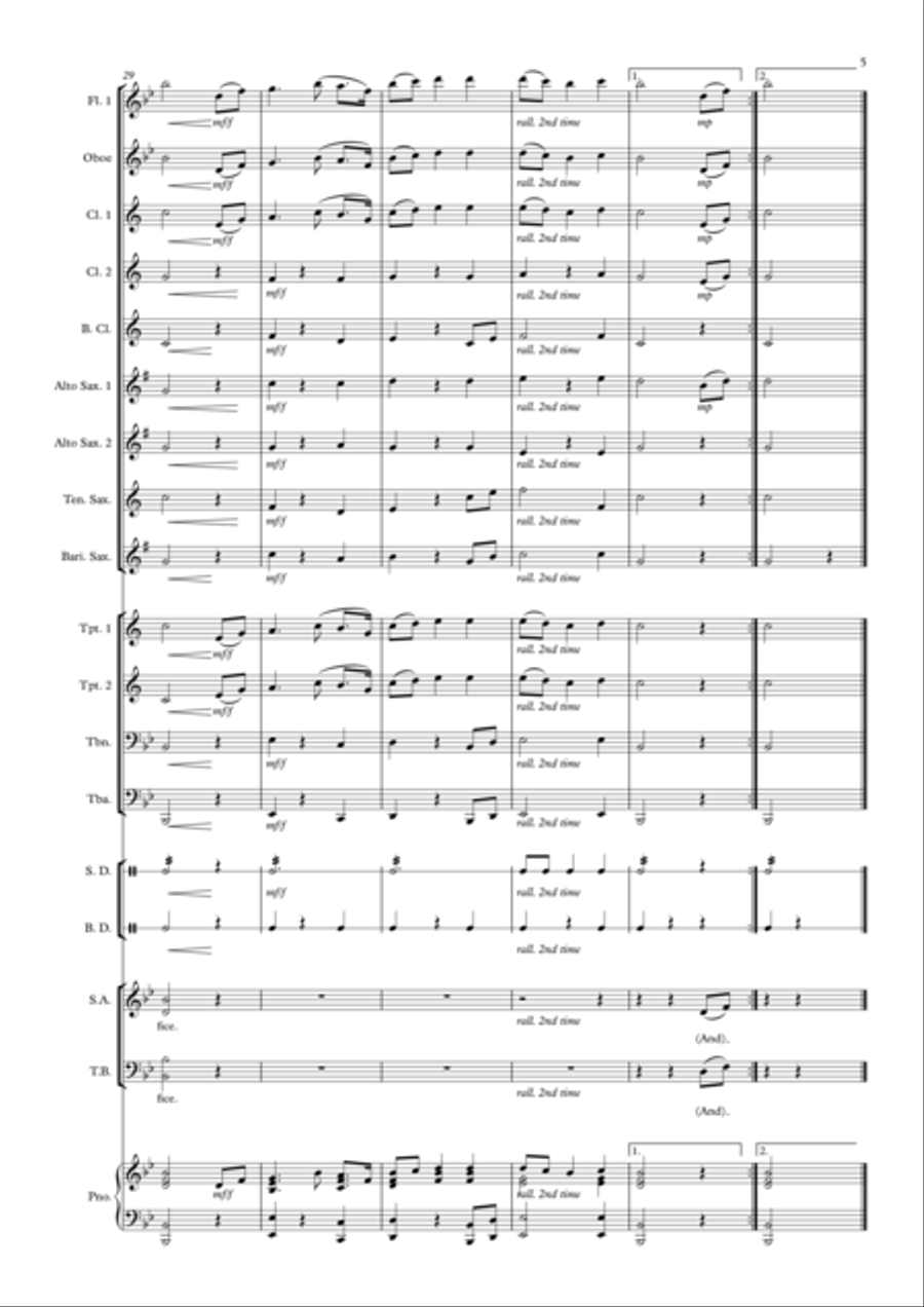 I Vow To Thee My Country 4-Part scores gallery preview page 5