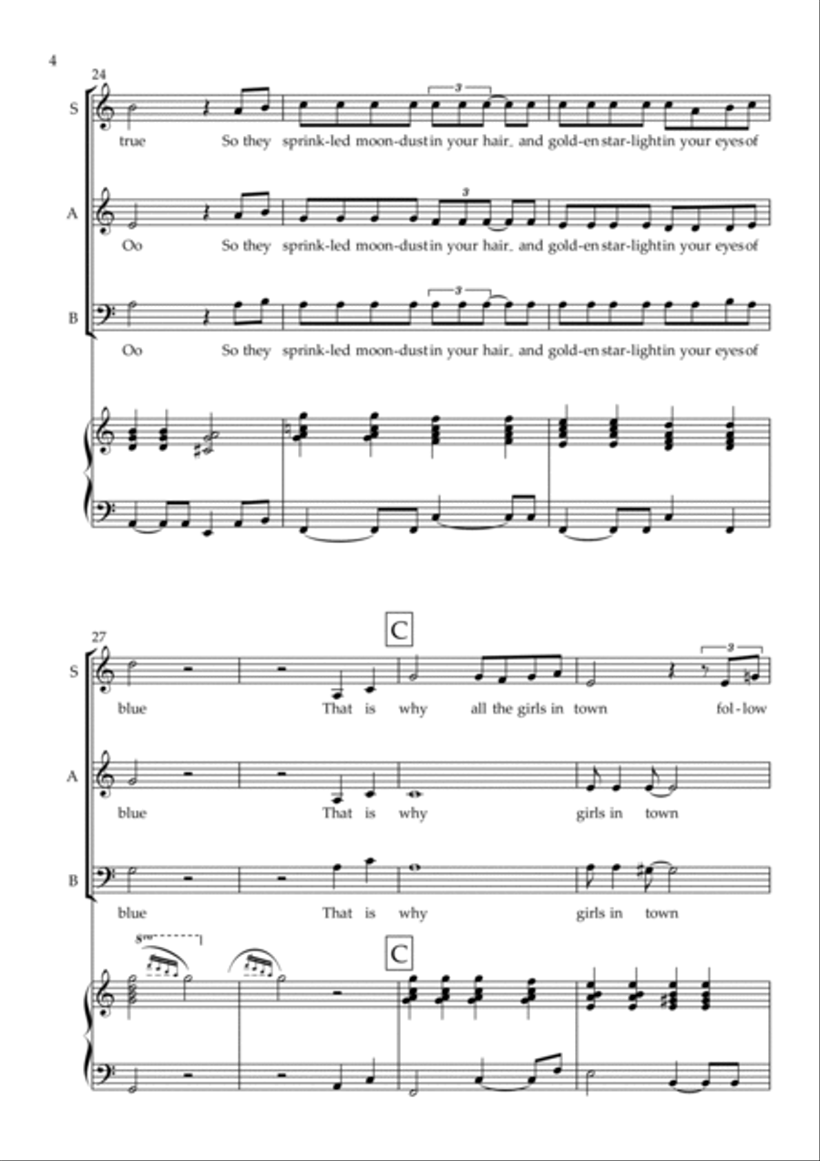 (they Long To Be) Close To You 3-Part scores gallery preview page 5