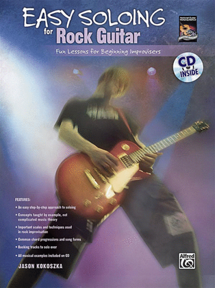 Book cover for Easy Soloing for Rock Guitar