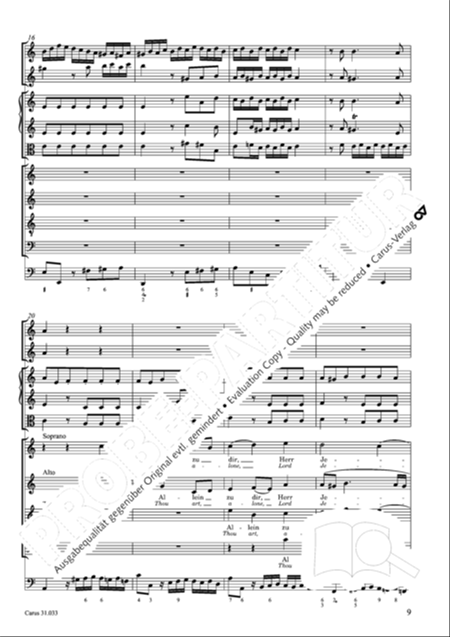 Lord Jesus Christ, in thee alone (Allein zu dir, Herr Jesu Christ) ATB scores gallery preview page 10