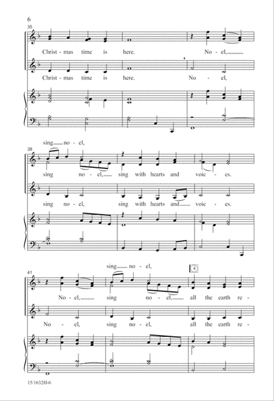 A Glad Noel SSA scores gallery preview page 6
