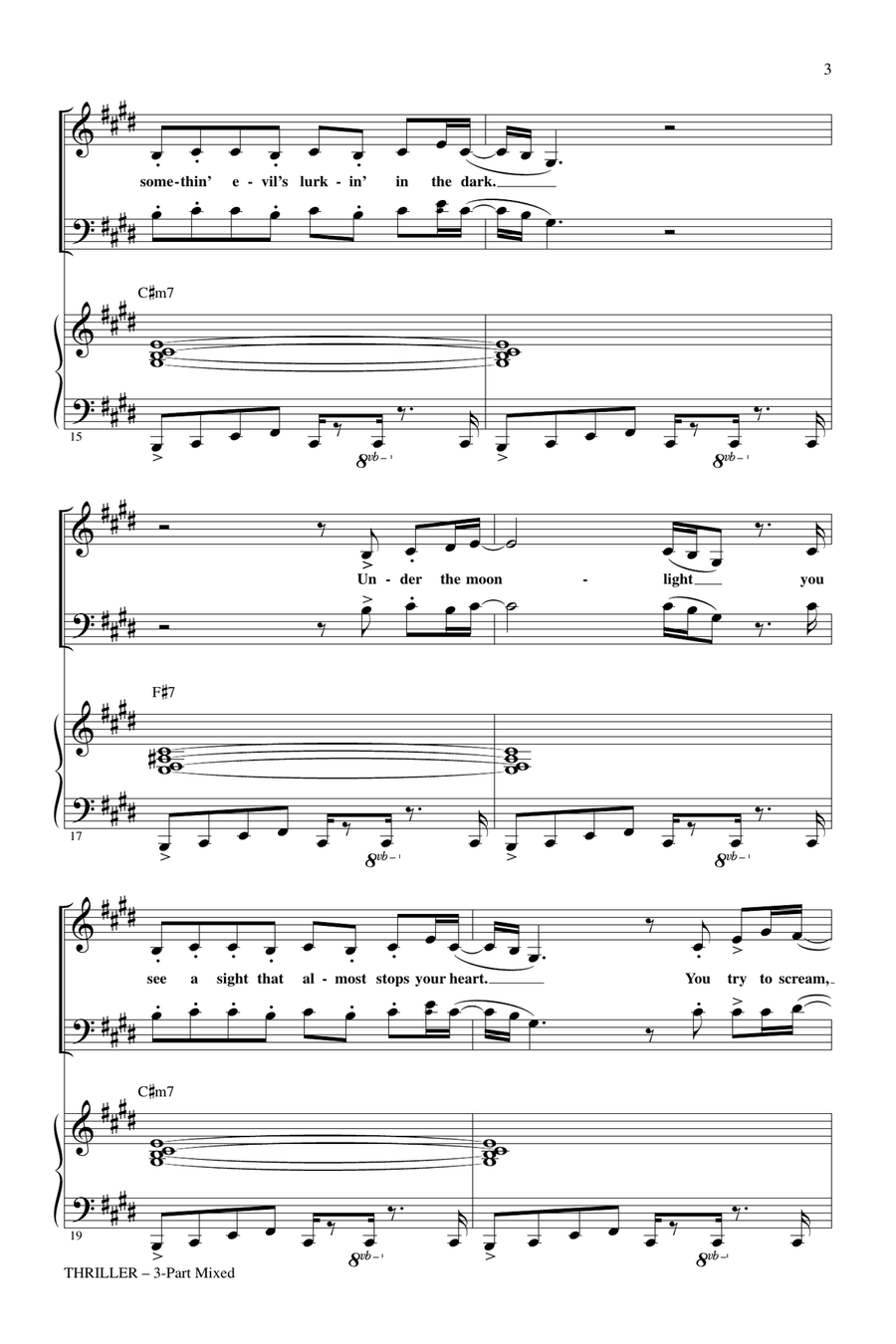 Thriller Thriller 3-Part scores gallery preview page 2