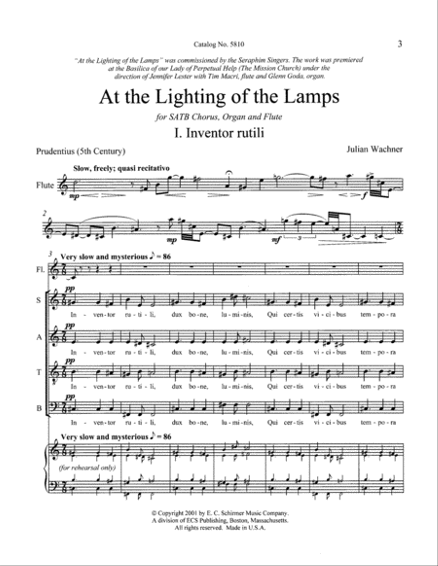 At the Lighting of the Lamps 4-Part scores gallery preview page 3