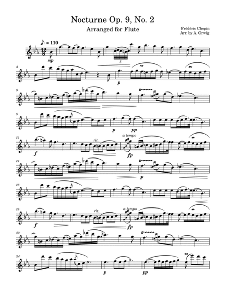 Nocturne Op. 9, No. 2 image number null