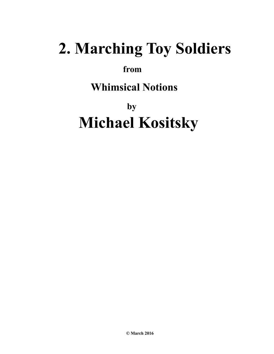 2. Marching Toy Soldiers Piano Solo scores gallery preview page 1