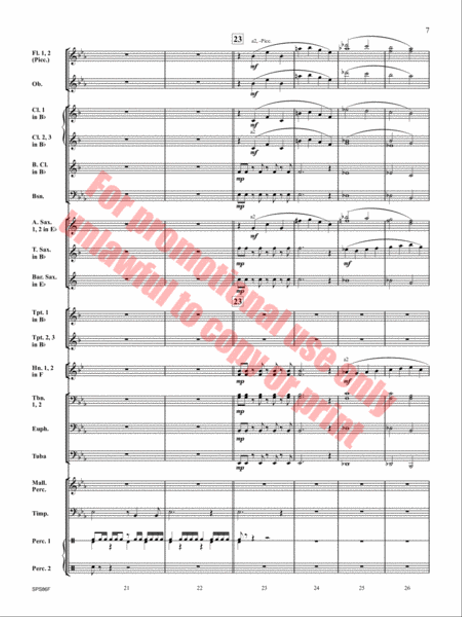 The Hornet's Nest Concert Band scores gallery preview page 8