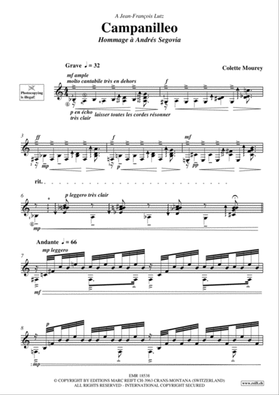 Campanilleo Guitar scores gallery preview page 3