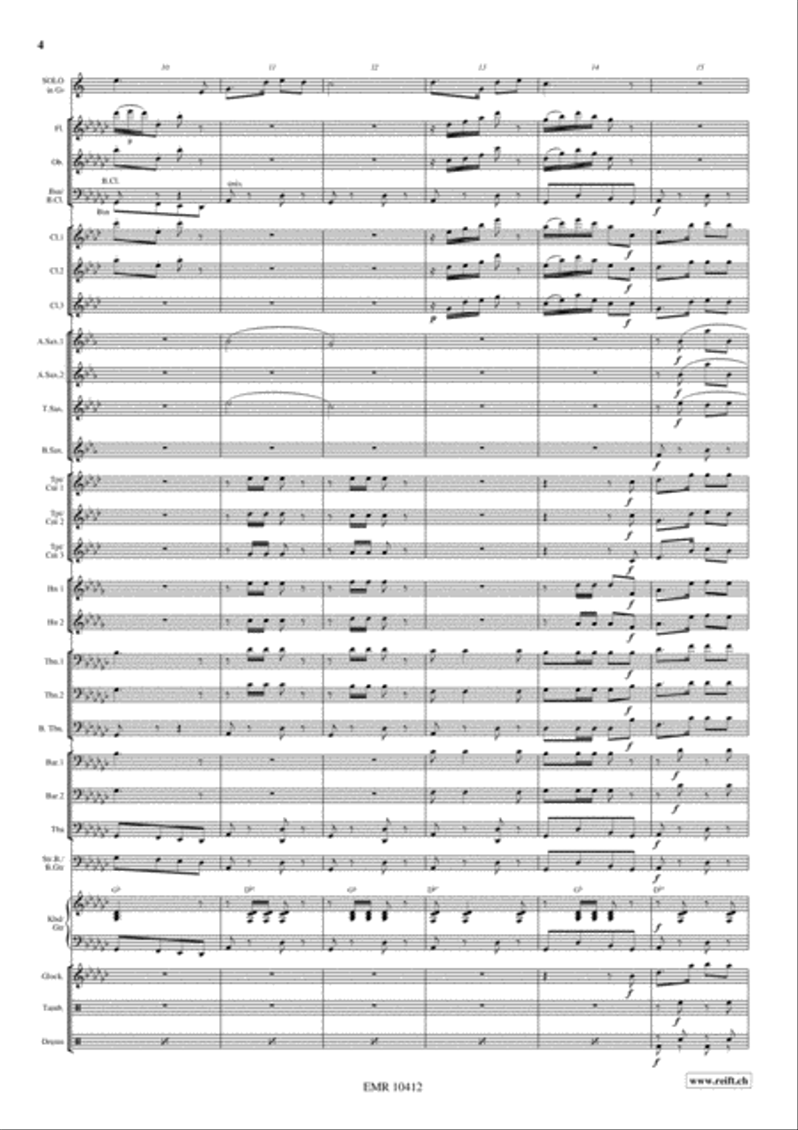 Watering The Periwinkles Watering The Periwinkles Concert Band scores gallery preview page 5
