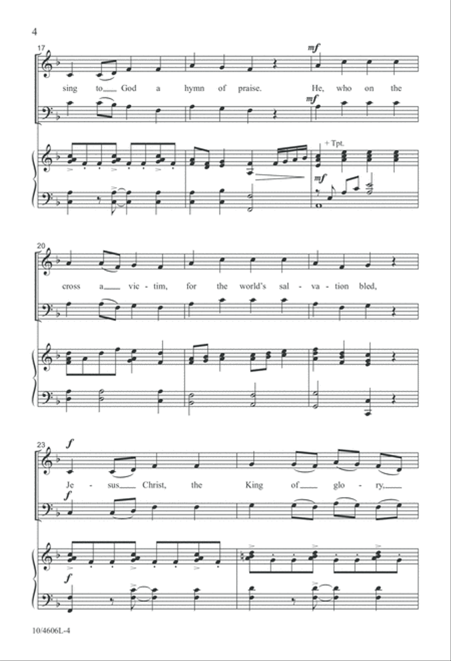 Canticle for Easter Day Canticle for Easter Day 4-Part scores gallery preview page 4