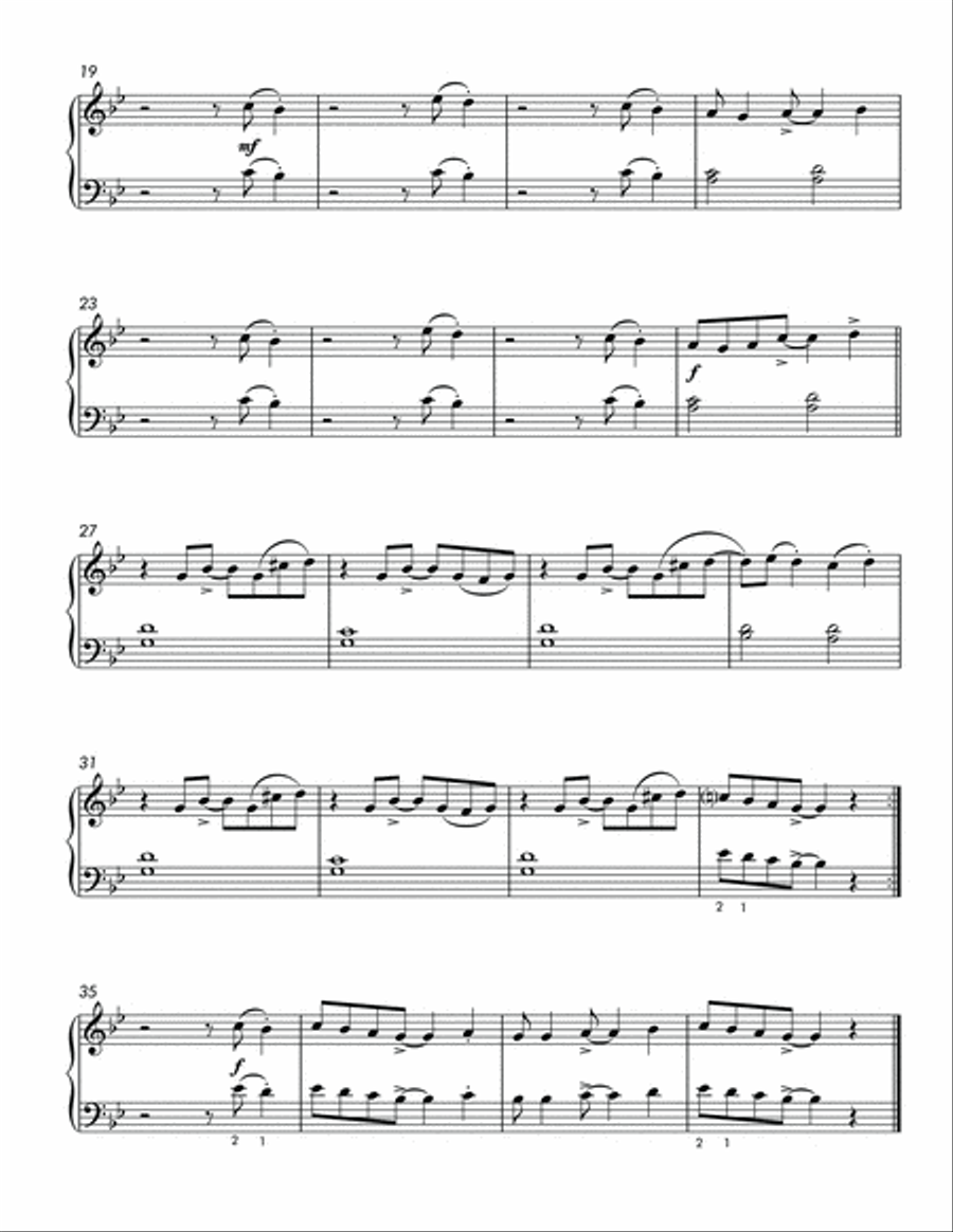 Hit the Ground Running (Easy Piano Trio) Easy Piano scores gallery preview page 3
