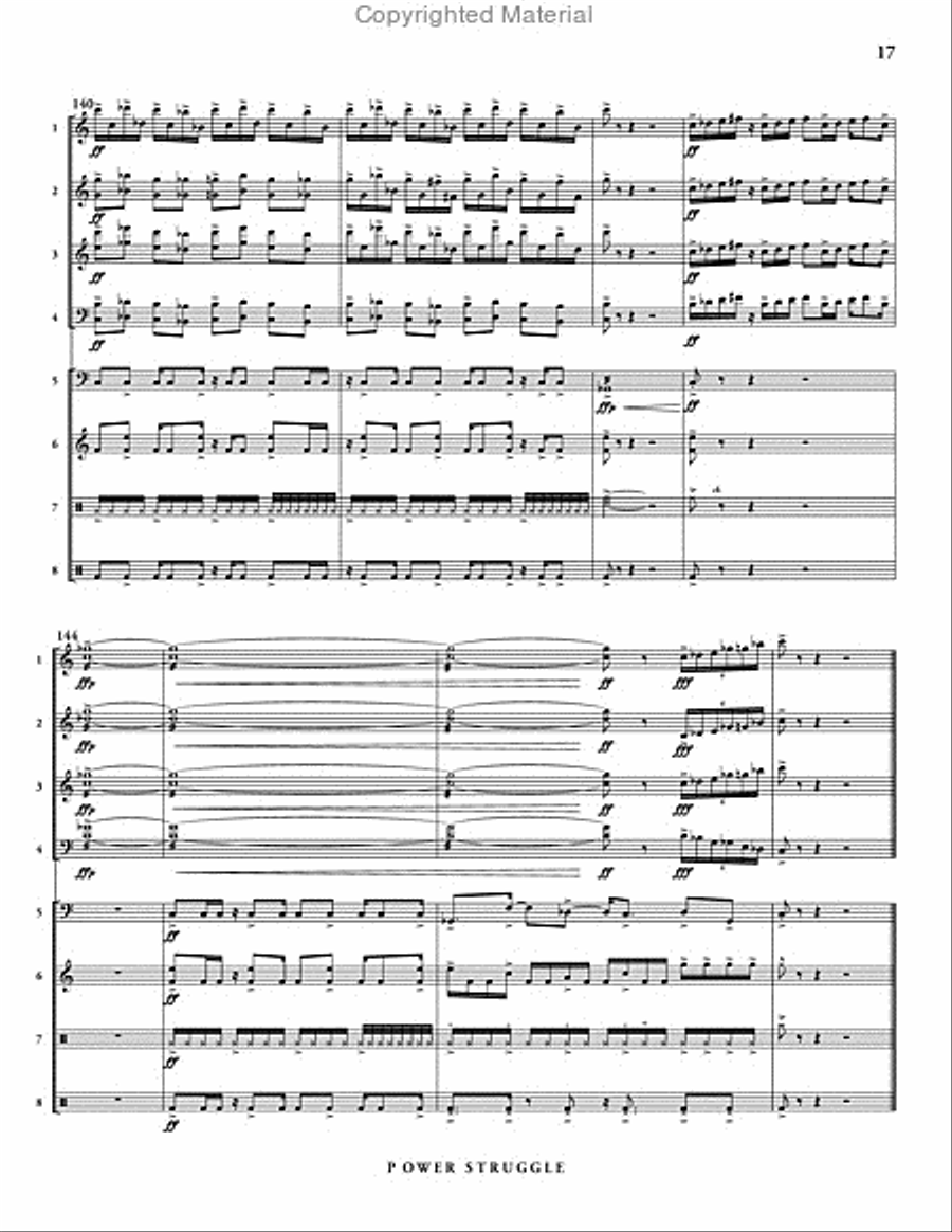 Power Struggle Percussion Ensemble scores gallery preview page 18