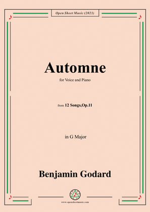 B. Godard-Automne,in G Major
