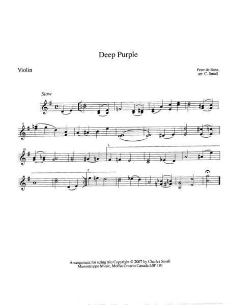Deep Purple -- string trio image number null