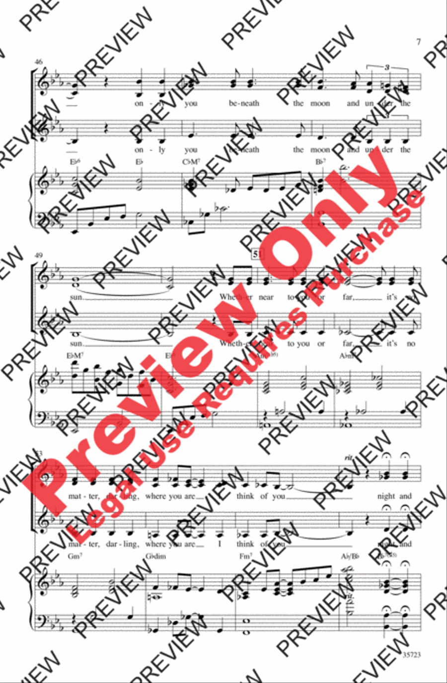 Let's Fall in Love Women's Choir scores gallery preview page 7
