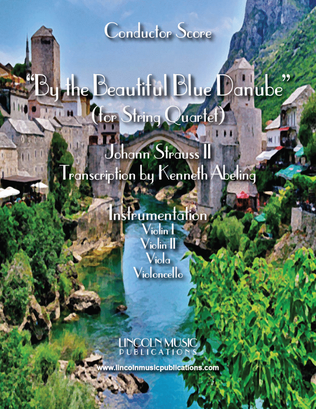 Book cover for The Blue Danube (for String Quartet)