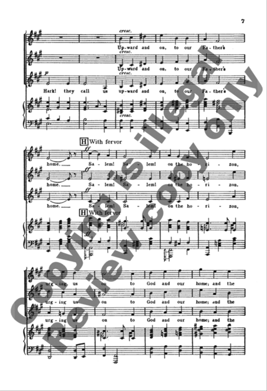 Onward, Ye Peoples! SSA scores gallery preview page 7