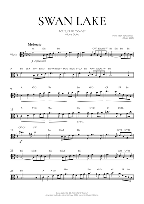 Swan Lake (Viola Solo) - Tchaikovsky
