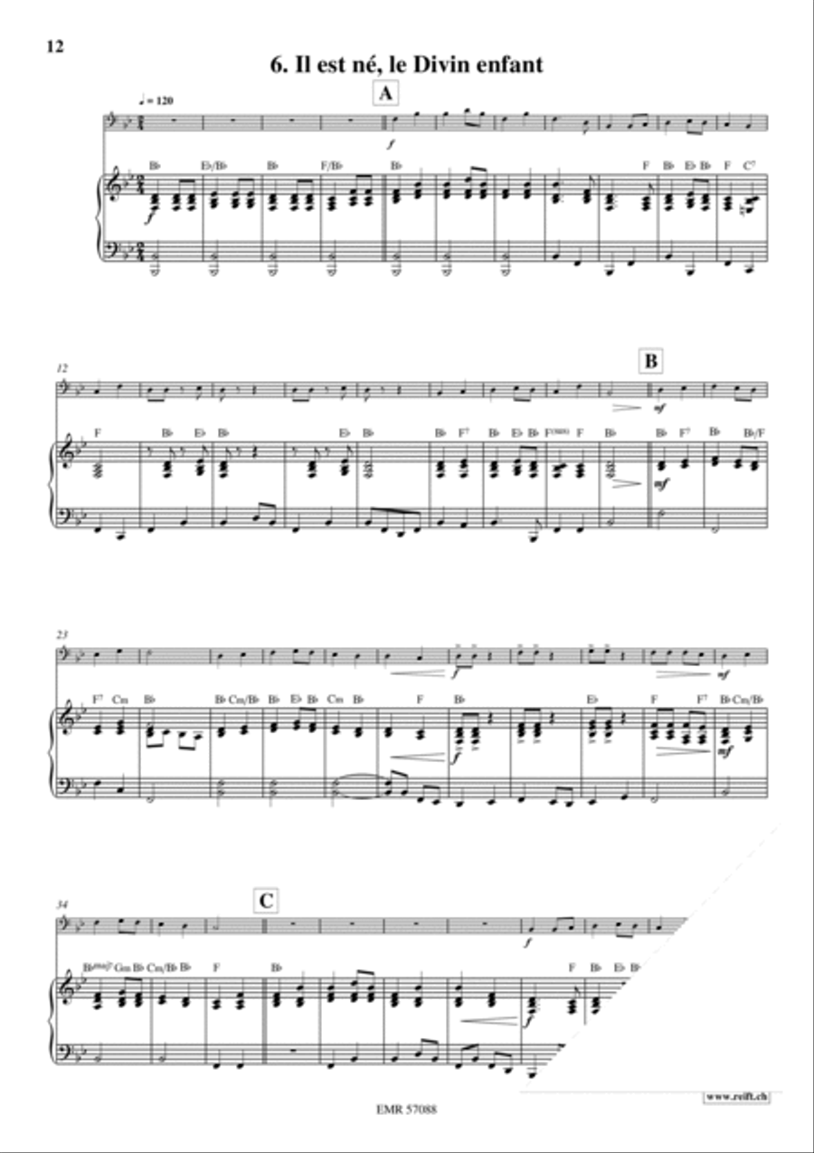 18 Christmas Songs Bass Recorder scores gallery preview page 9