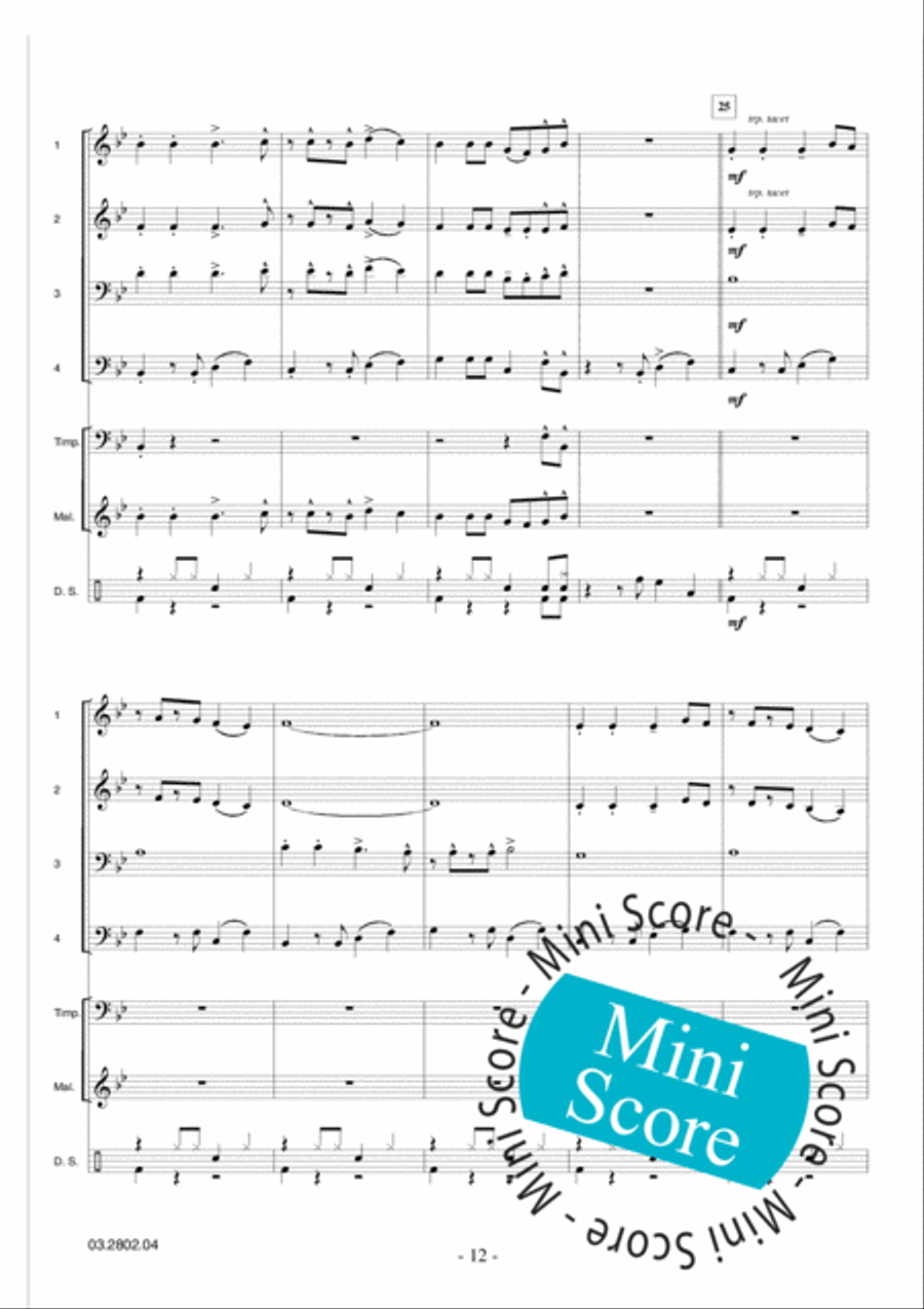 Adventure Games Concert Band scores gallery preview page 16