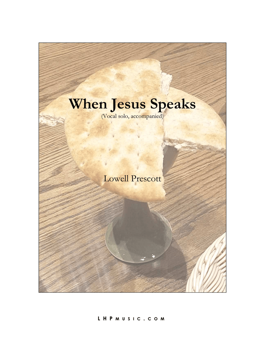 When Jesus Speaks 4-Part scores gallery preview page 1