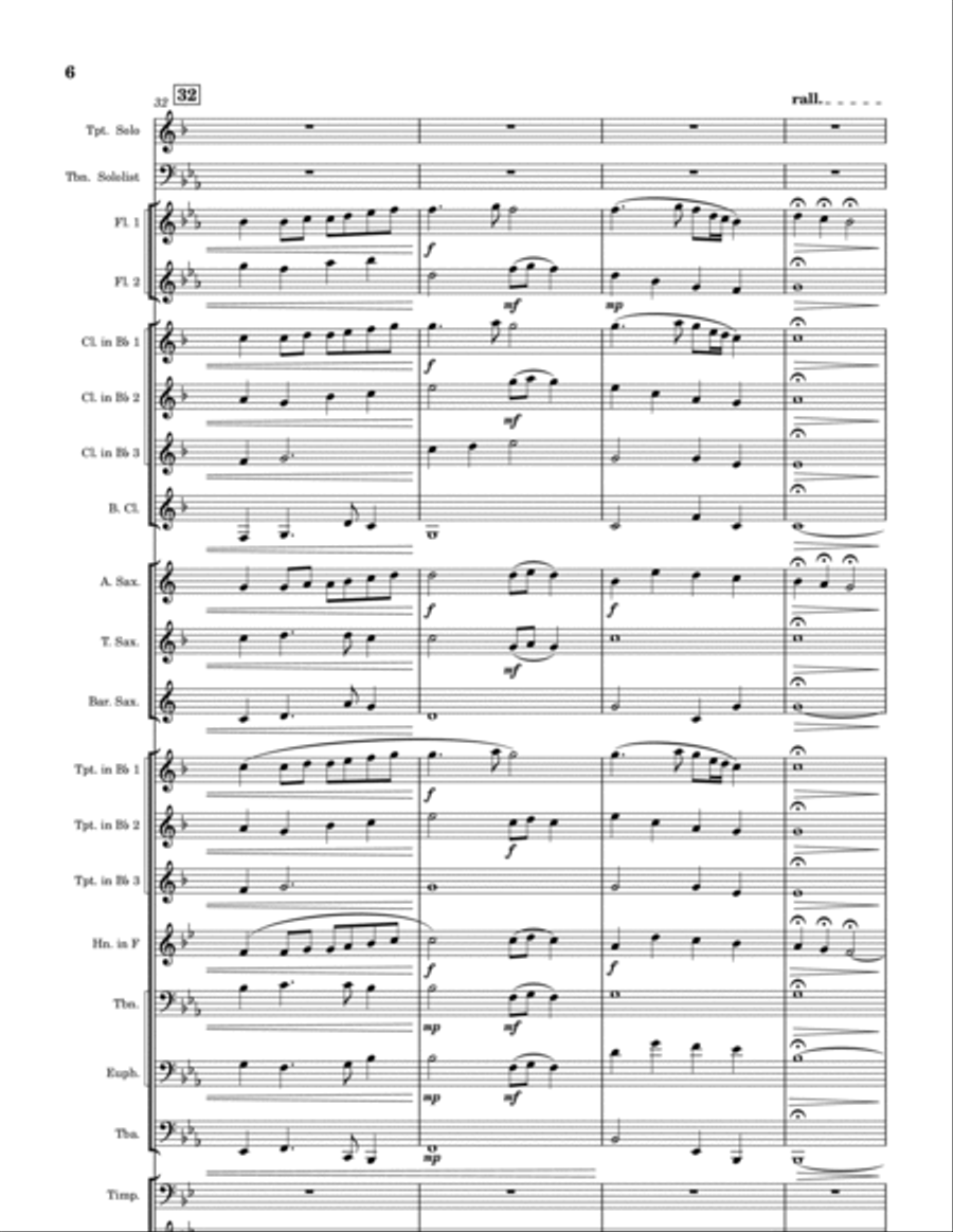 Lost and Found Concert Band scores gallery preview page 6