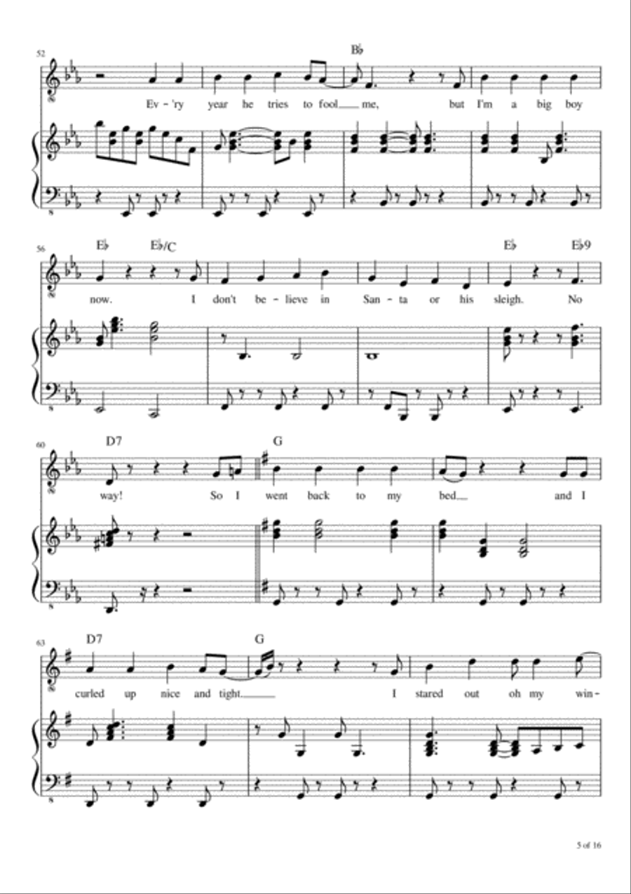 (it Must've Been Ol') Santa Claus Voice scores gallery preview page 6