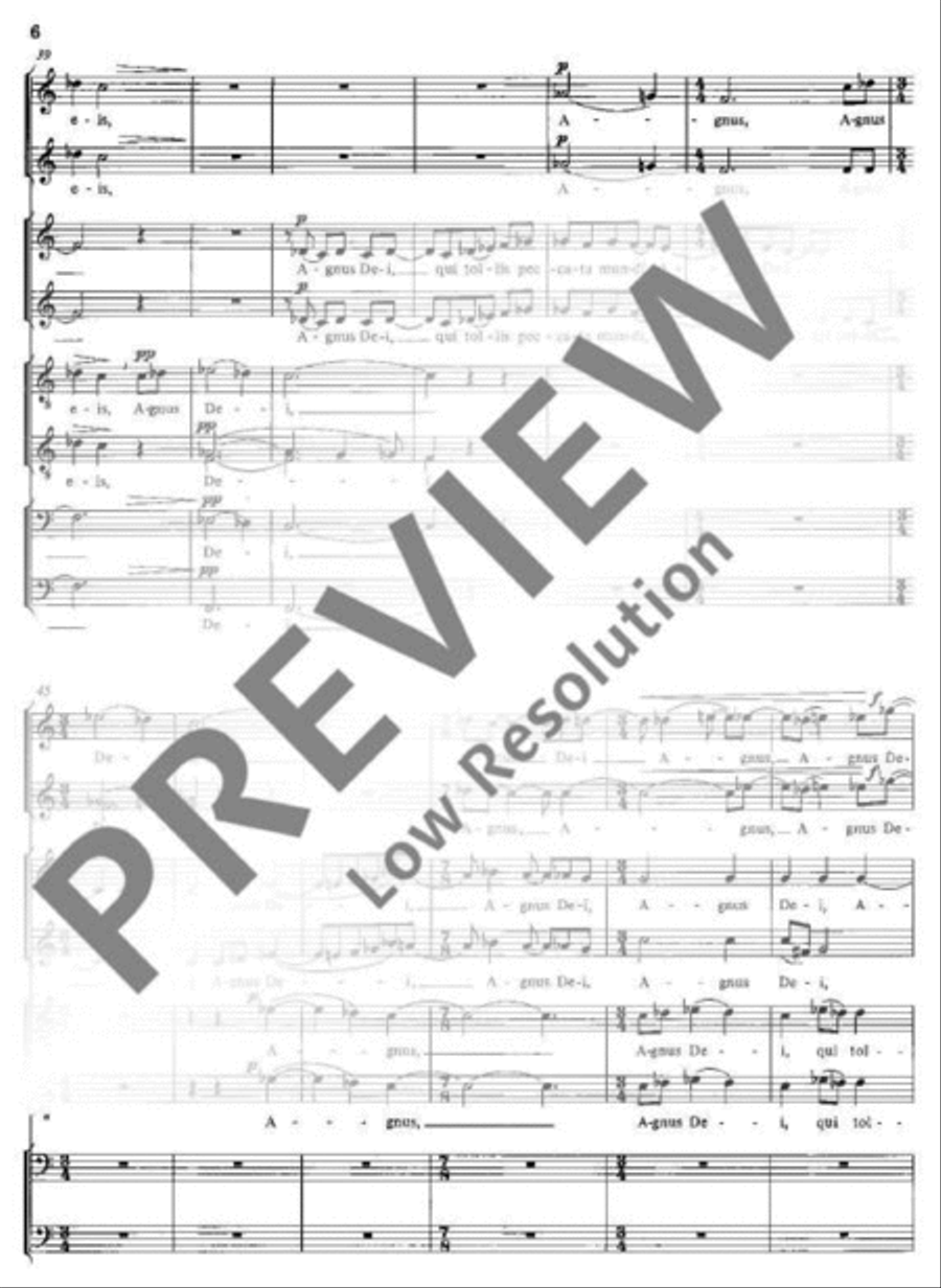 Agnus Dei Divisi scores gallery preview page 7