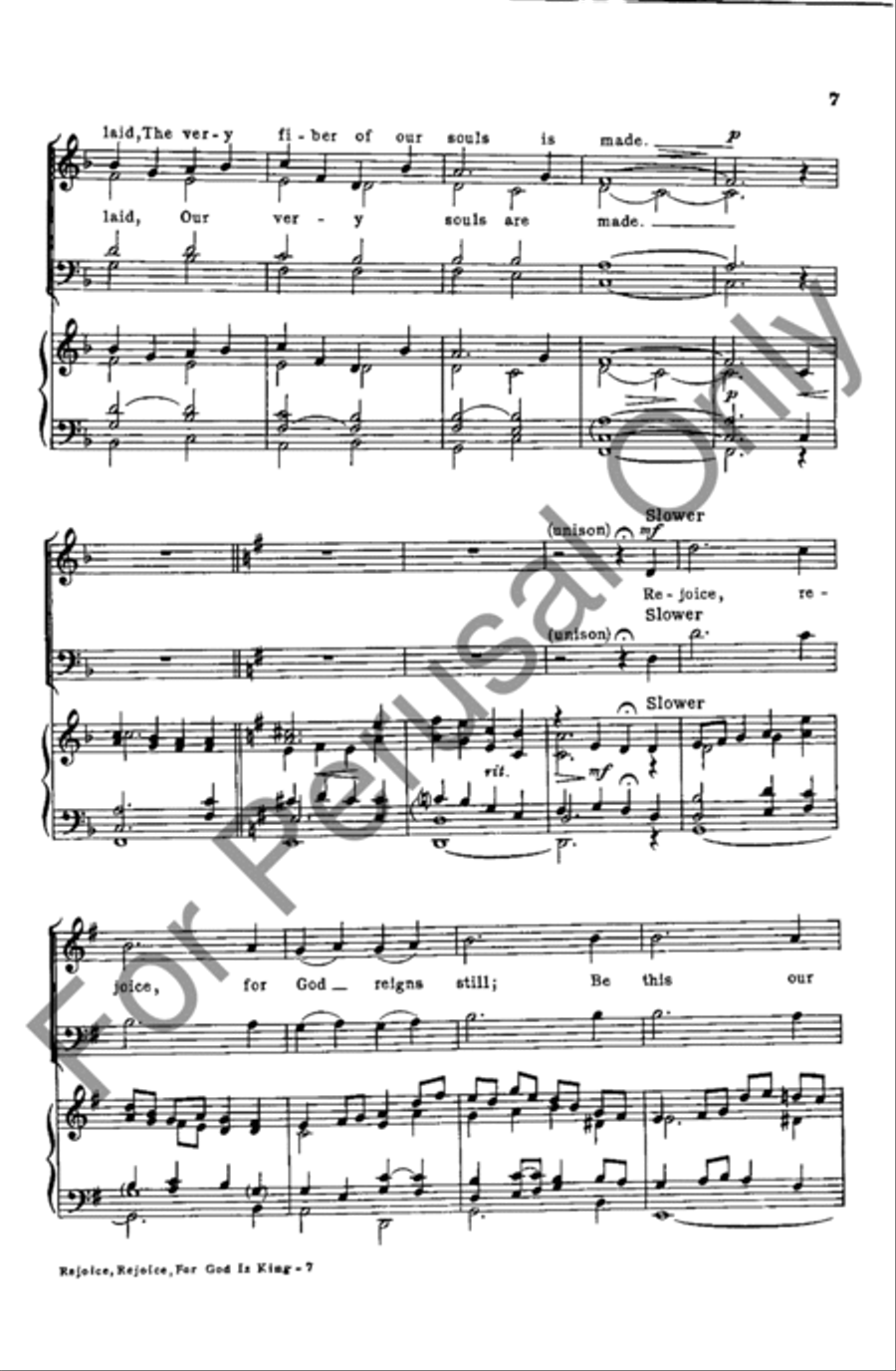 Rejoice, Rejoice, For God Is King SSATB scores gallery preview page 7