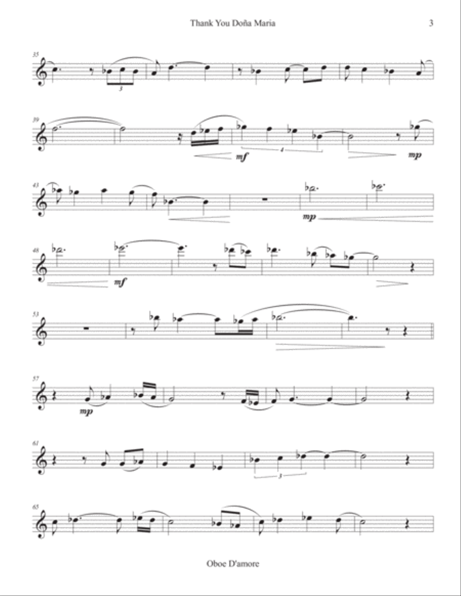 Thank You Doña Maria (all parts) Small Ensemble scores gallery preview page 3